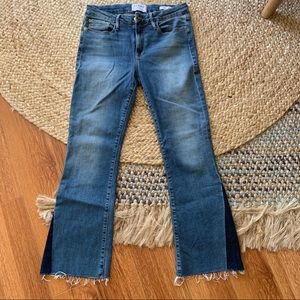 FRAME DENIM CROP MINI BOOT IN AUSTIN SZ 27
